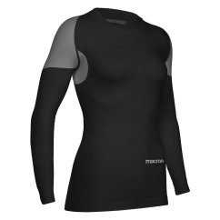 PERFORMANCE ++ WOMAN COMPRESSION TECH UNDERWEAR TOP LS BLK