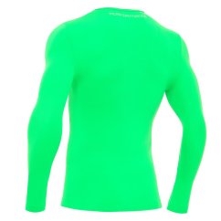 PERFORMANCE TECH UNDERWEAR TOP LS GRN FLUO
