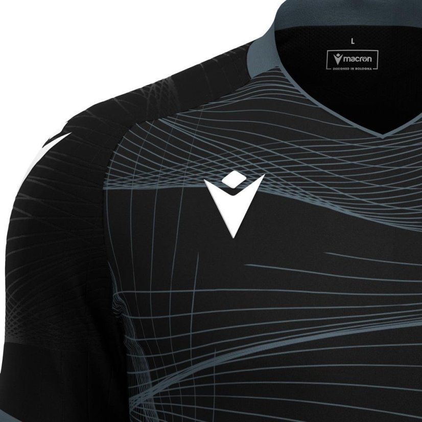 Dres Macron Wyvern Eco - Barva: Vínová/světle modrá, Velikost: M