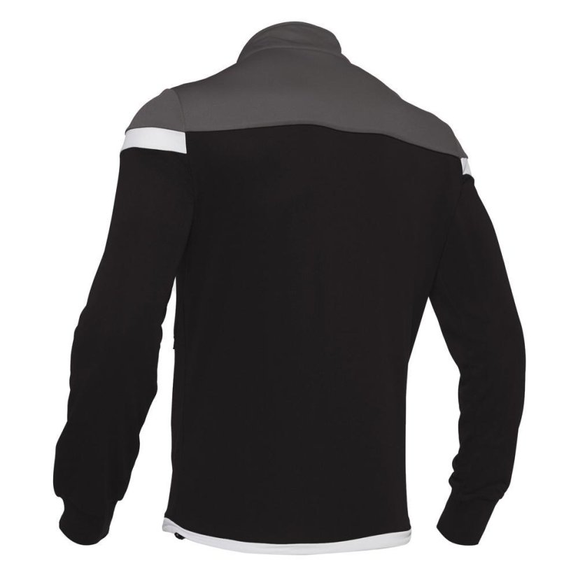 Sportovní mikina na zip Macron Sobek - Barva: Černá/červená, Velikost: 3XL