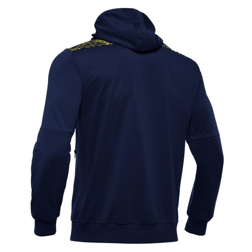Sportovní mikina s kapucí Macron Ishtar 1/4 Zip - Barva: Černá/bílá, Velikost: 3XL