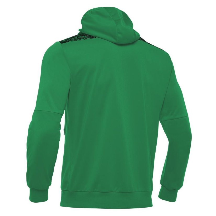 Sportovní mikina s kapucí Macron Ishtar 1/4 Zip - Barva: Černá/bílá, Velikost: 3XL