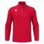 Triko Macron Havel 1/4 Zip - Barva: Červená, Velikost: 3XS
