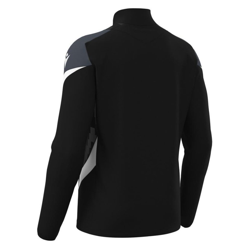 Sportovní top Macron Starfall 1/4 Zip - Farba: Čierna/biela, Veľkosť: 3XL