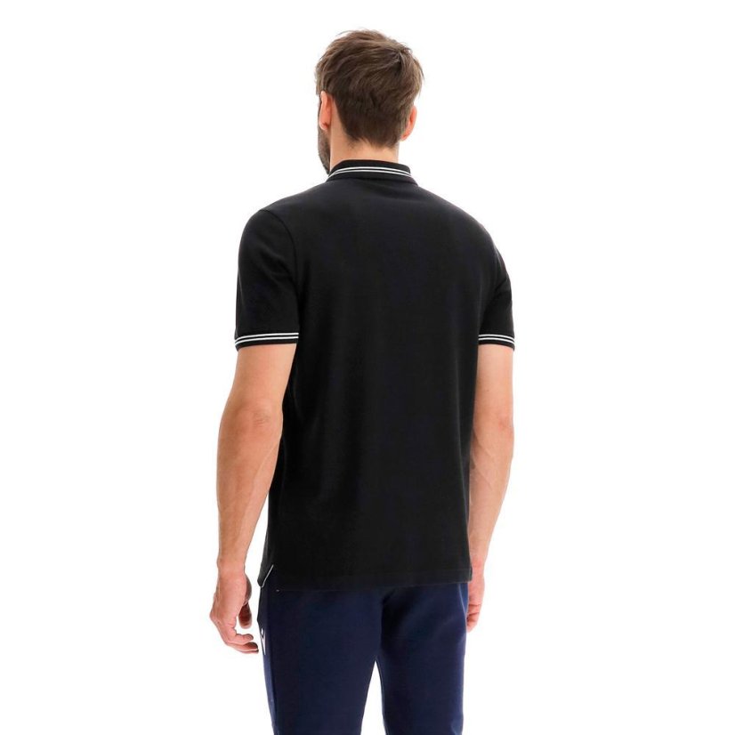 Sportovní tričko s límečkem Macron Yukar - Barva: Bílá, Velikost: 3XS