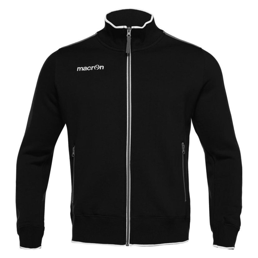 Sportovní mikina na zip Macron Anime Felpa - Barva: Bílá, Velikost: 3XL