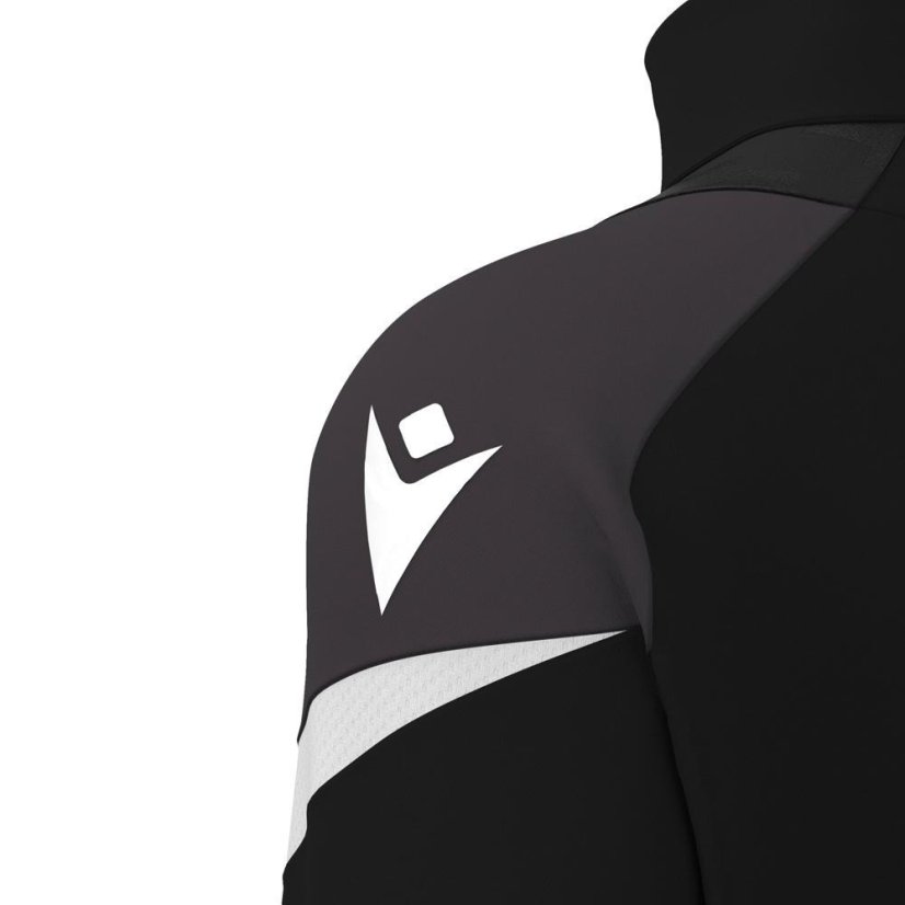 Sportovní top Macron Hollow 1/4 Zip - Barva: Černá/bílá, Velikost: L
