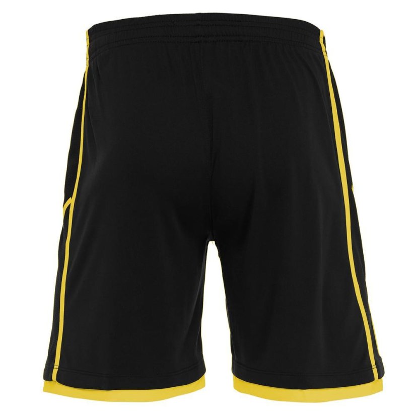 Fotbalové kraťasy Macron Algol - Barva: Černá/zelená, Velikost: 3XL