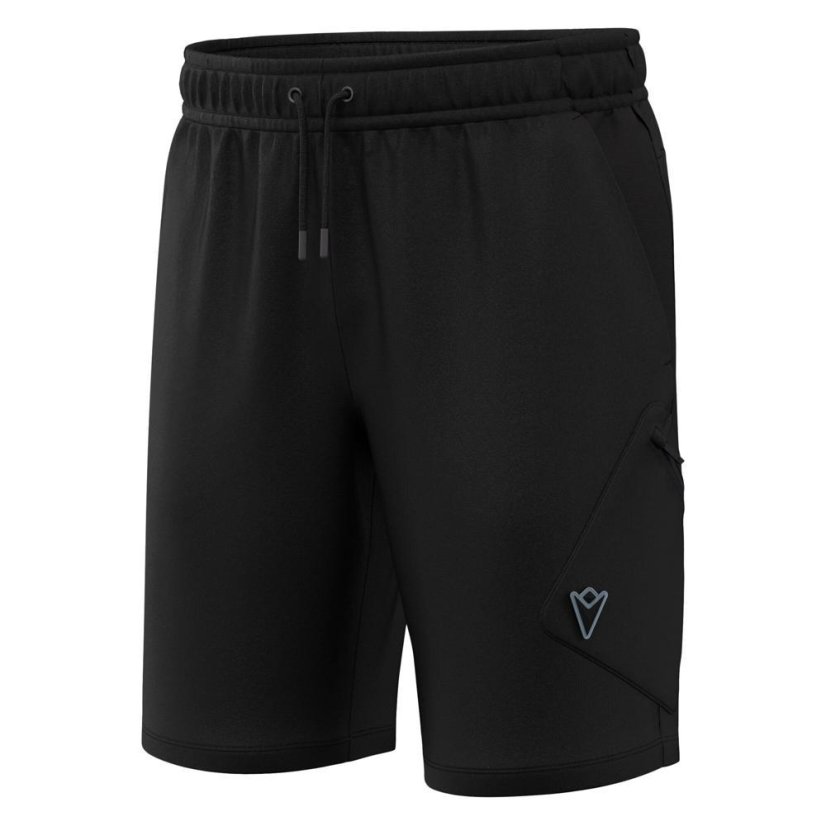 Sportovní kraťasy Macron Ath Icon Island - Barva: Černá, Velikost: 4XL
