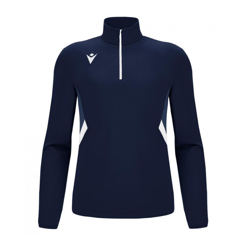 Mikina Macron Piave 1/4 ZIP - Barva: Světle modrá, Velikost: M