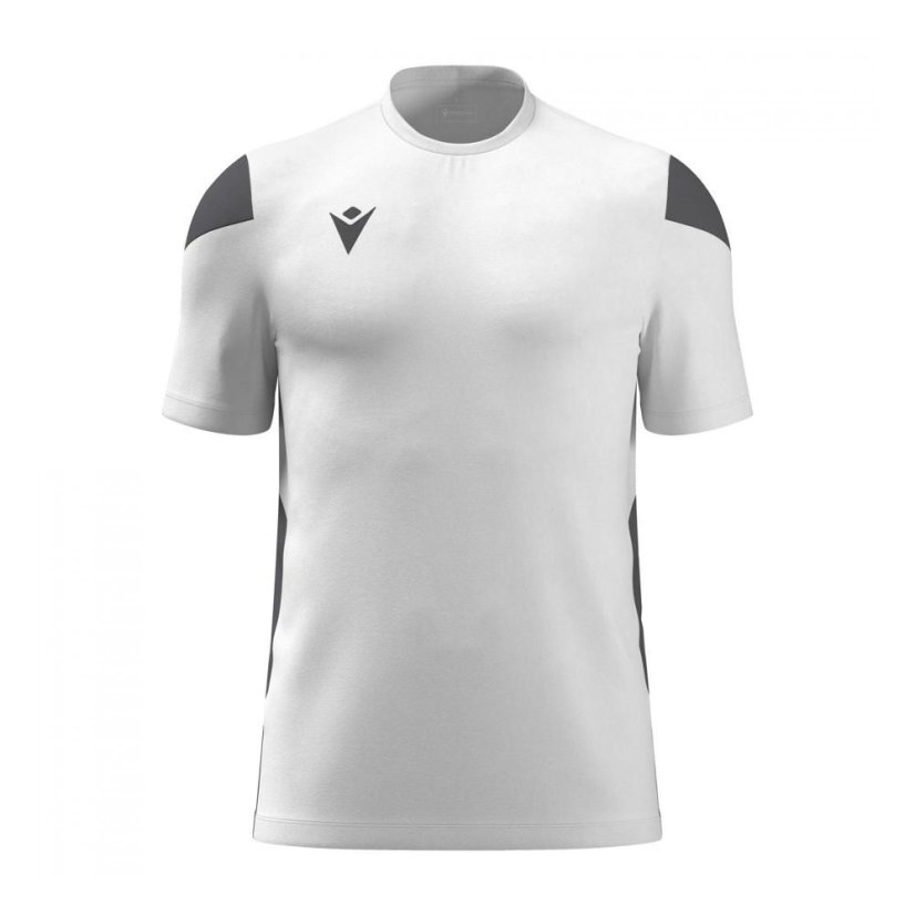 Dětský sportovní dres Macron Polis - Barva: Bílá/šedá, Velikost: 3XS