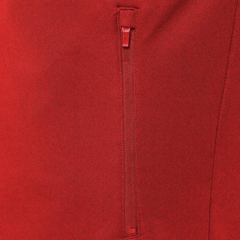 Sportovní mikina na zip Macron Sobek - Barva: Černá/červená, Velikost: 3XL