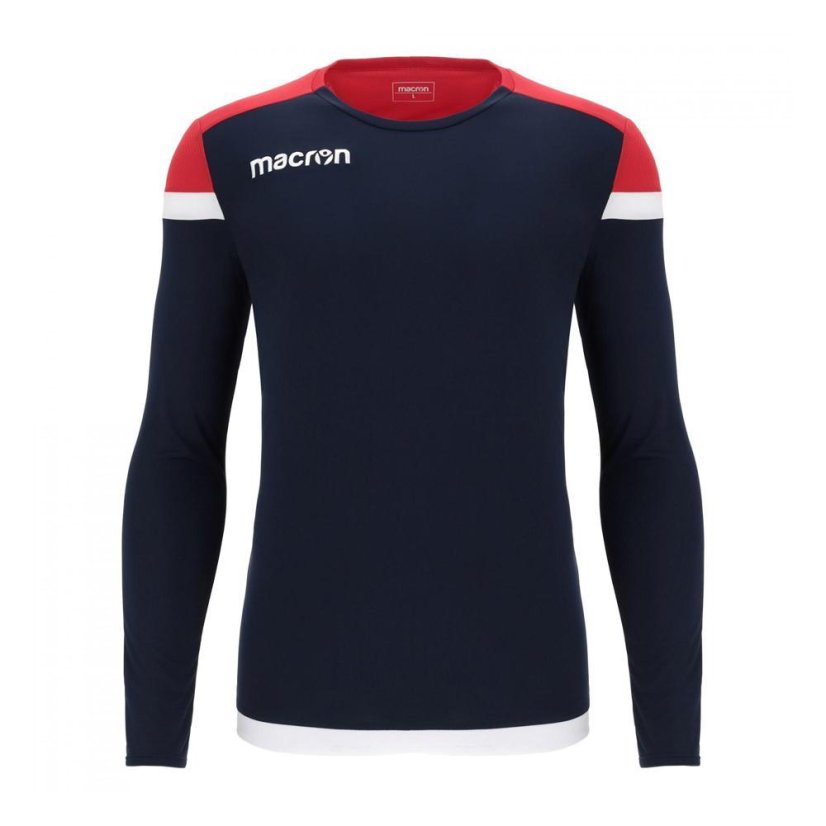 Dres Macron Titan LS - Farba: Biela/červená, Veľkosť: XS