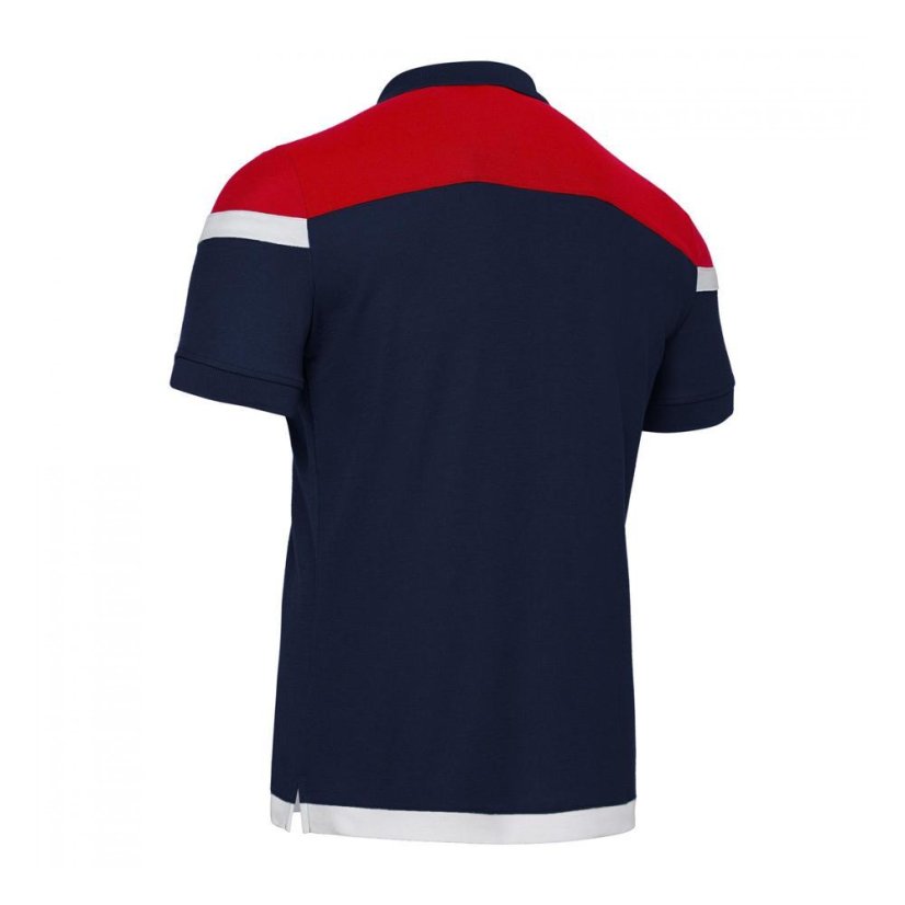 Sportovní polokošile Macron Shofar - Barva: Černá/červená, Velikost: 3XL