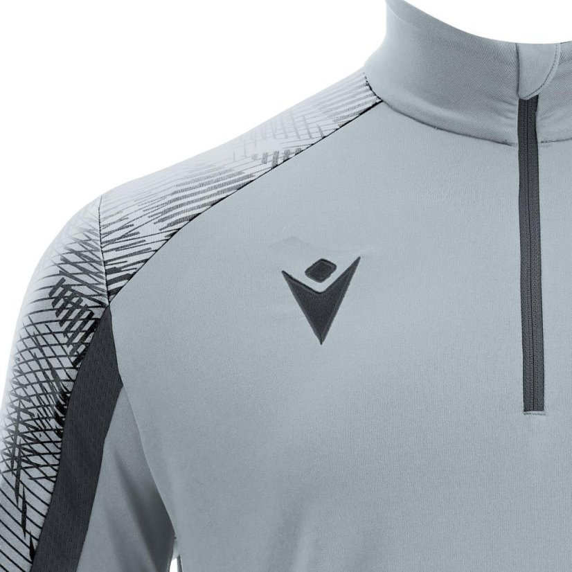 Triko Macron Naryn 1/4 ZIP - Barva: Lahvově zelená, Velikost: M