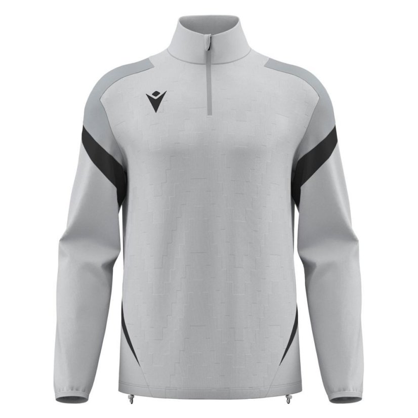 Sportovní top Macron Hollow 1/4 Zip - Barva: Černá/bílá, Velikost: L