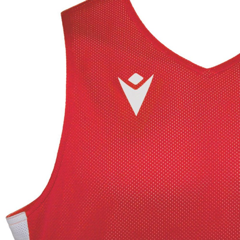 Sportovní dres bez rukávů Macron Propane Reversible - Barva: Černá/bílá, Velikost: 3XS