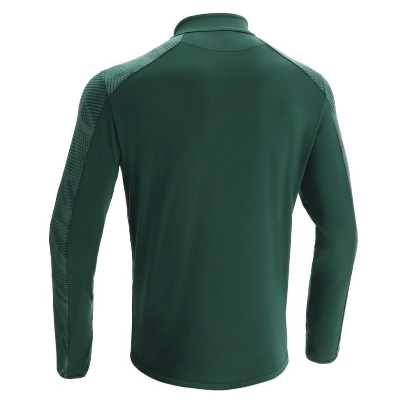 Triko Macron Naryn 1/4 ZIP - Barva: Lahvově zelená, Velikost: M