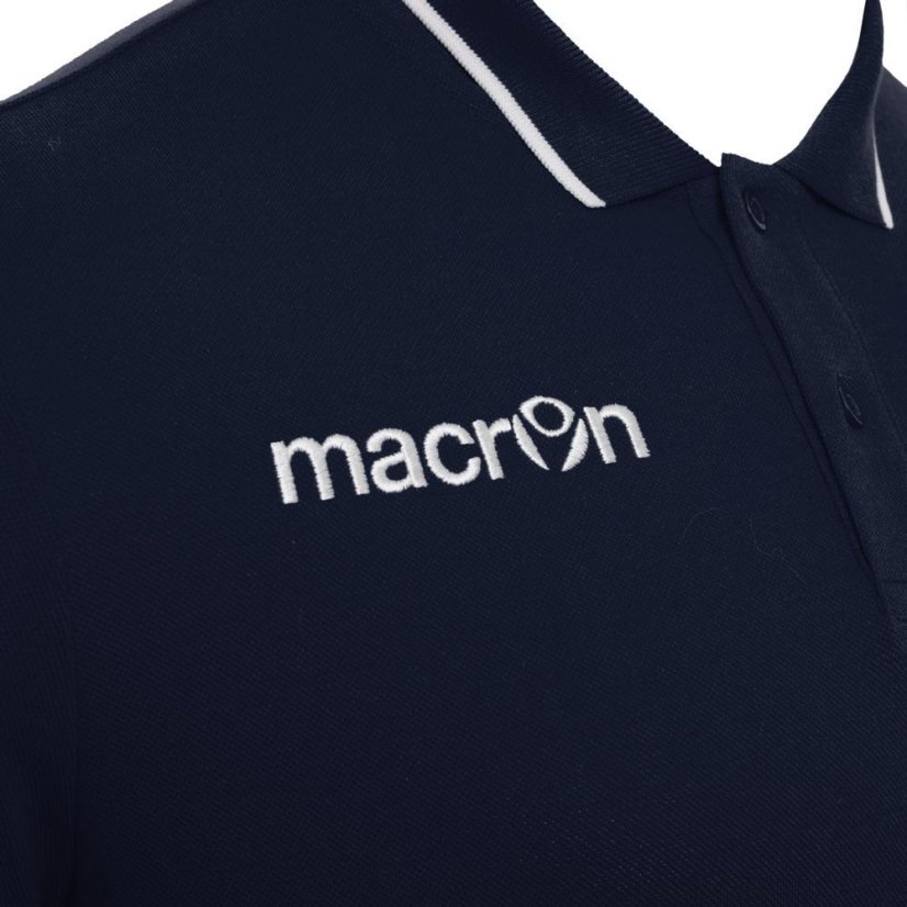 Tričko Macron Zouk Polo - Barva: Královská modrá, Velikost: 3XL