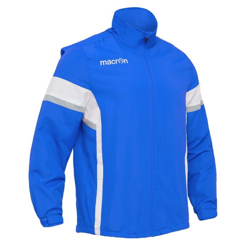 Sportovní bunda s celopropínacím zipem Macron Worth - Barva: Královská modrá/bílá, Velikost: 3XL
