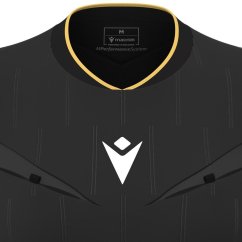 TESS ECO WMN REFEREE SHIRT SS  BLK/GLD | 800004640922 | S