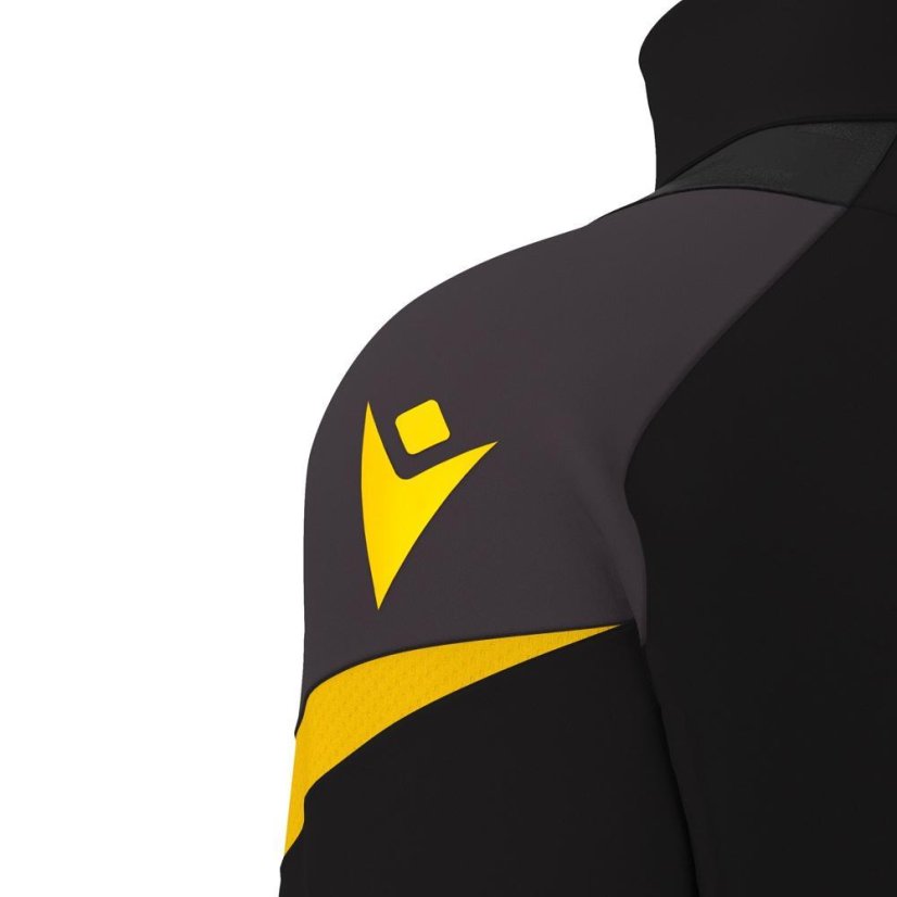 Sportovní top Macron Hollow 1/4 Zip - Barva: Černá/bílá, Velikost: L