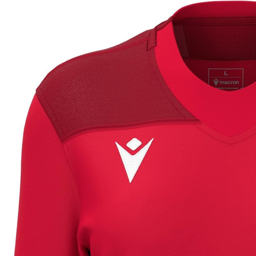 Dres Macron Beryl - Barva: Červená, Velikost: XS