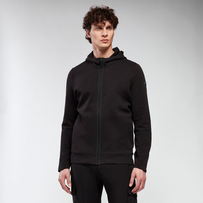 Sportovní mikina na zip s kapucí Macron Ath Icon Midnight - Barva: Army, Velikost: 4XL
