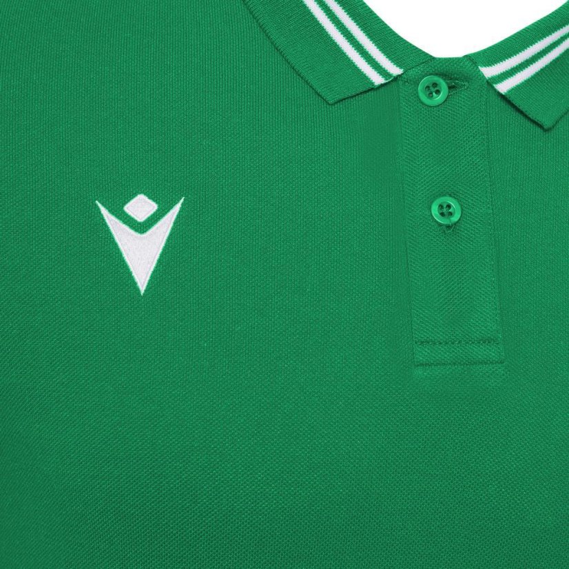 Sportovní tričko s límečkem Macron Yukar - Barva: Bílá, Velikost: 3XS