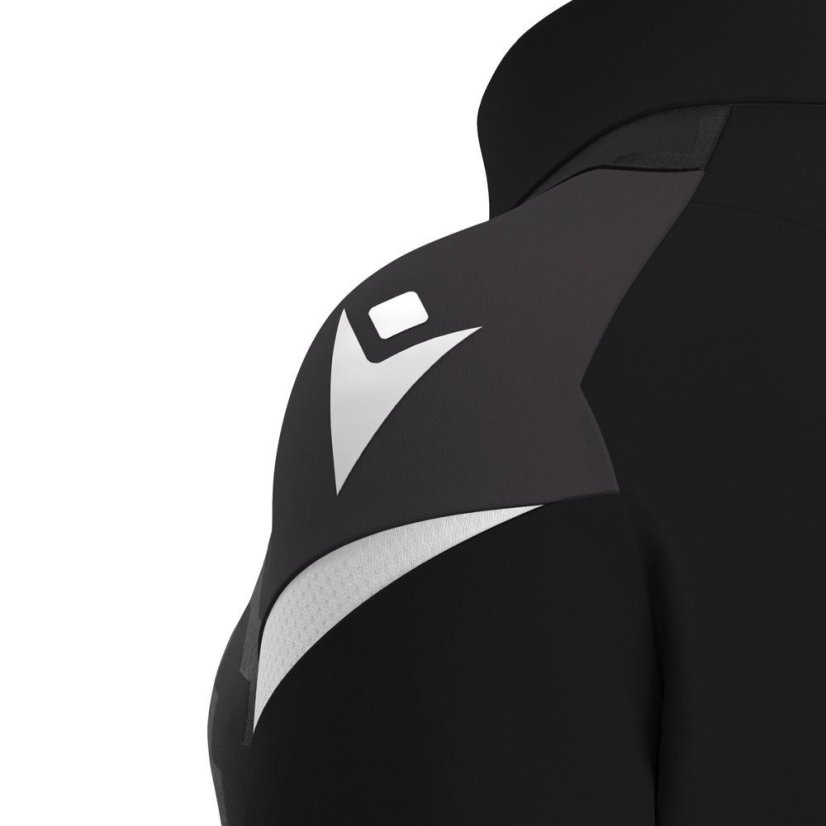 Sportovní top Macron Leona 1/4 Zip - Barva: Černá, Velikost: 3XL