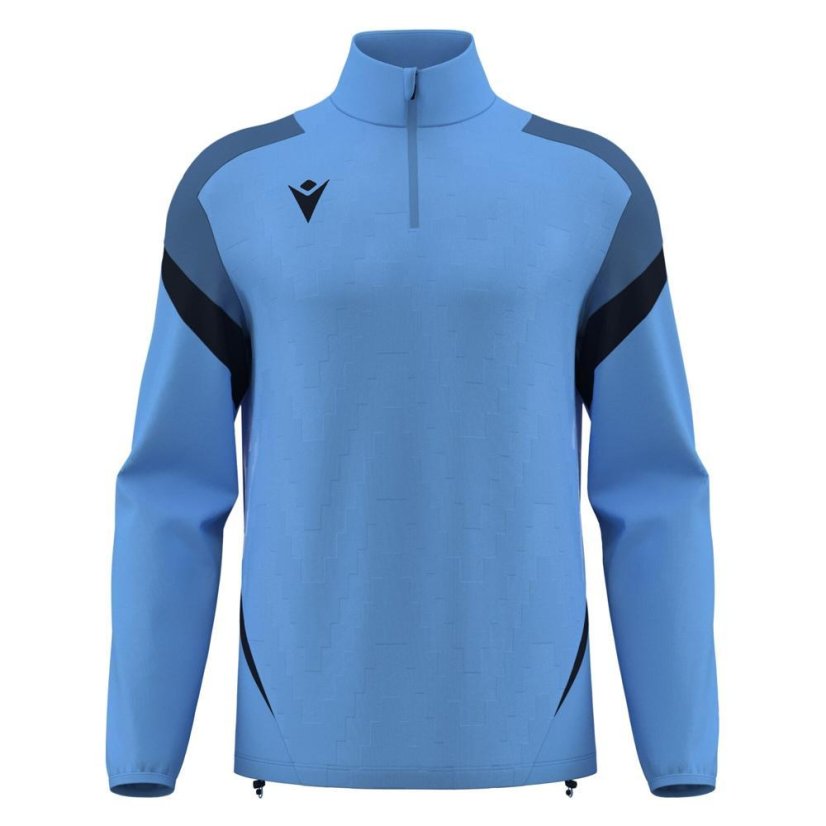 Sportovní top Macron Hollow 1/4 Zip - Barva: Černá/bílá, Velikost: L