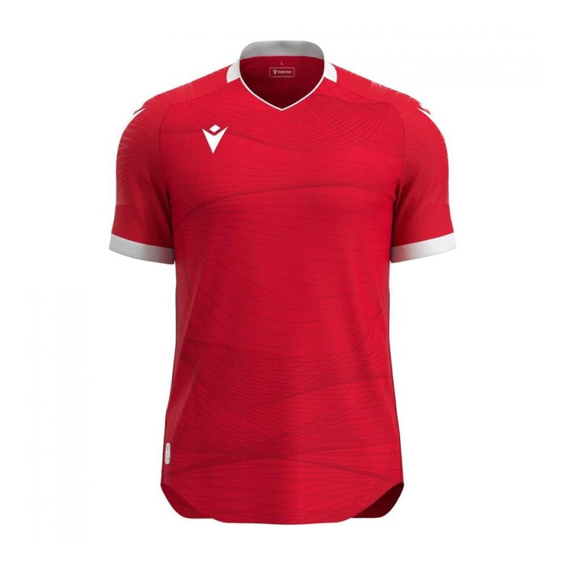 Dres Macron Wyvern Eco - Barva: Vínová/světle modrá, Velikost: M