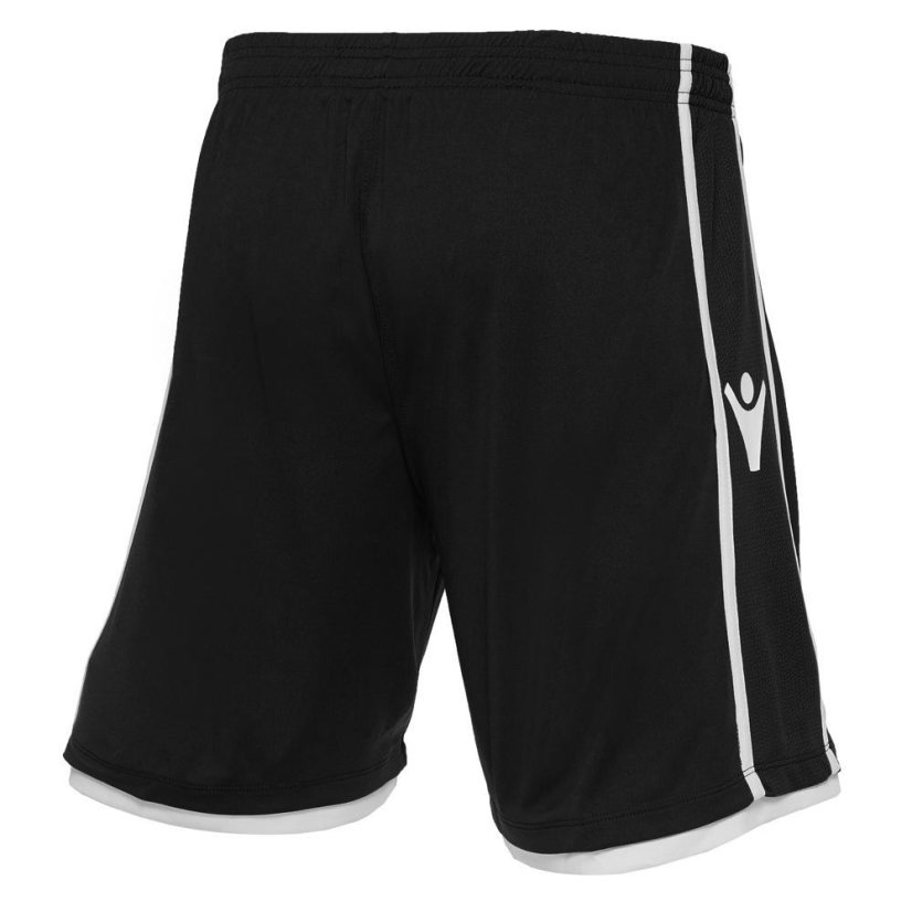 Fotbalové kraťasy Macron Algol - Barva: Černá/zelená, Velikost: 3XL