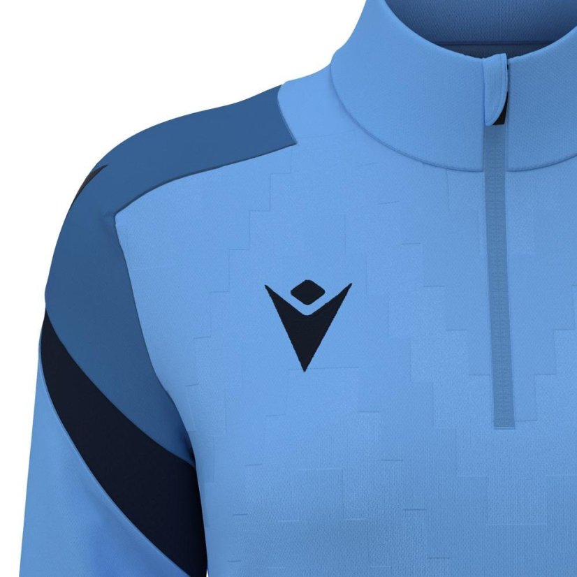 Sportovní top Macron Leona 1/4 Zip - Barva: Černá, Velikost: 3XL