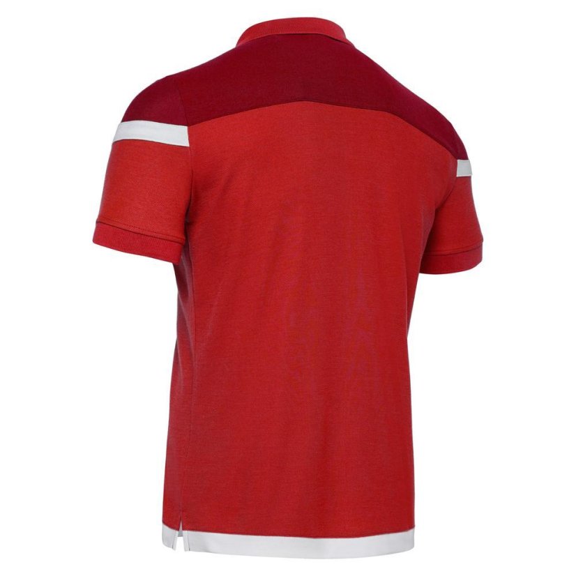 Sportovní polokošile Macron Shofar - Barva: Černá/červená, Velikost: 3XL