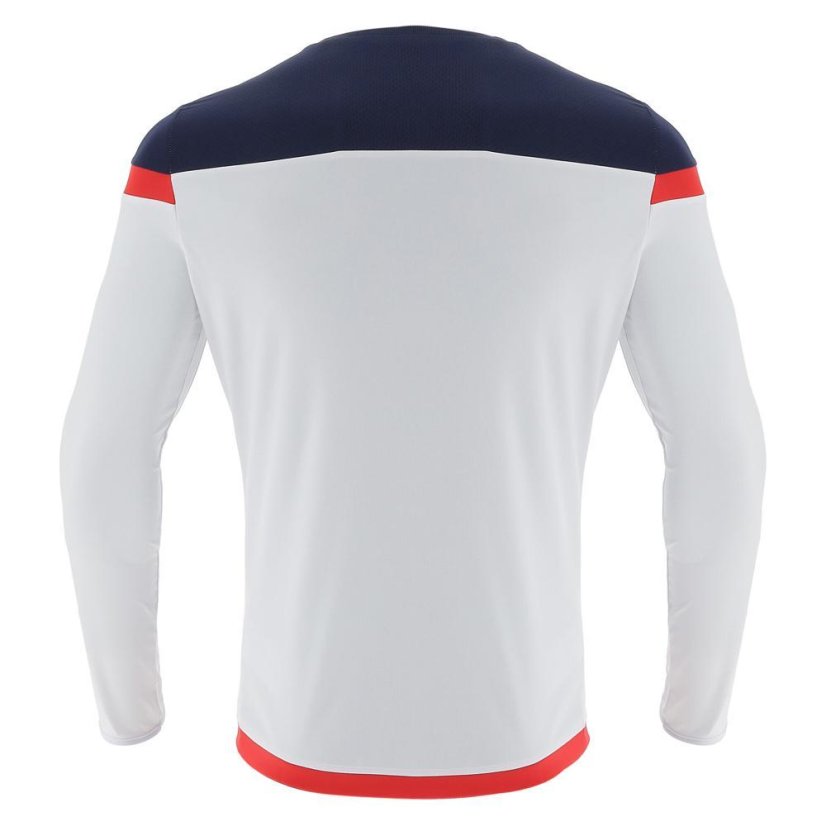 Dres Macron Titan LS - Farba: Biela/červená, Veľkosť: XS