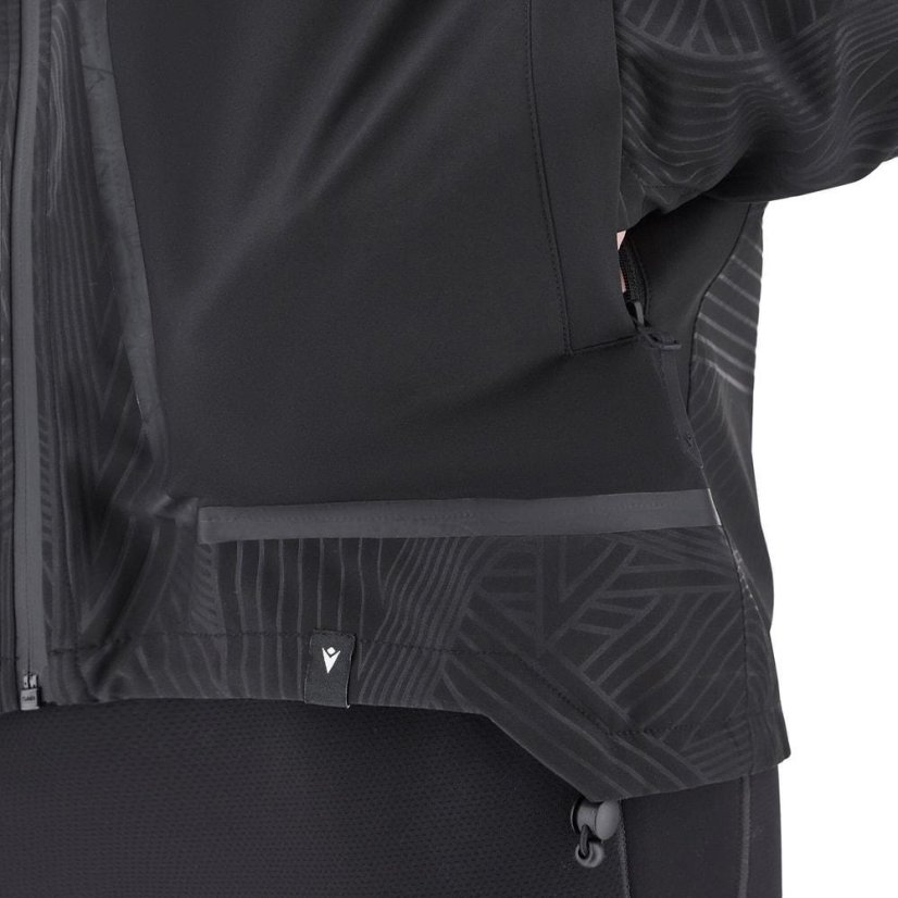 Bunda Macron Ath Icon Kea Tech Rainjacket - Barva: Černá, Velikost: S