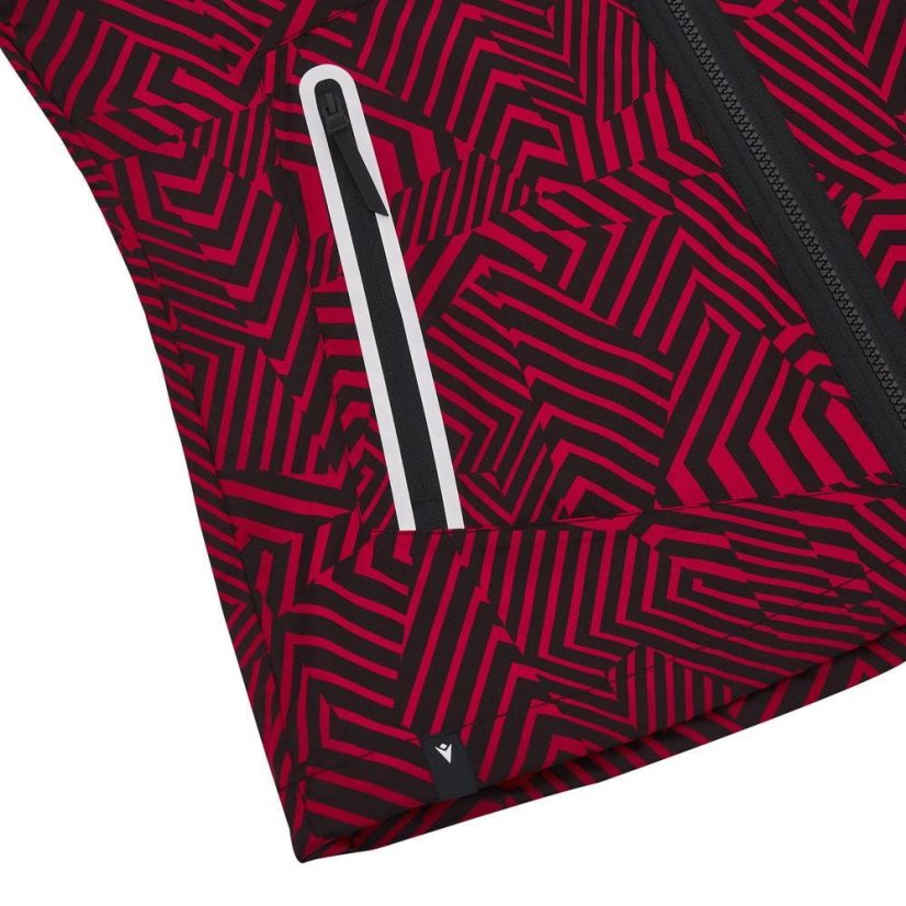 Bunda Macron Athleisure Scd Mallorca - Barva: Červená, Velikost: S