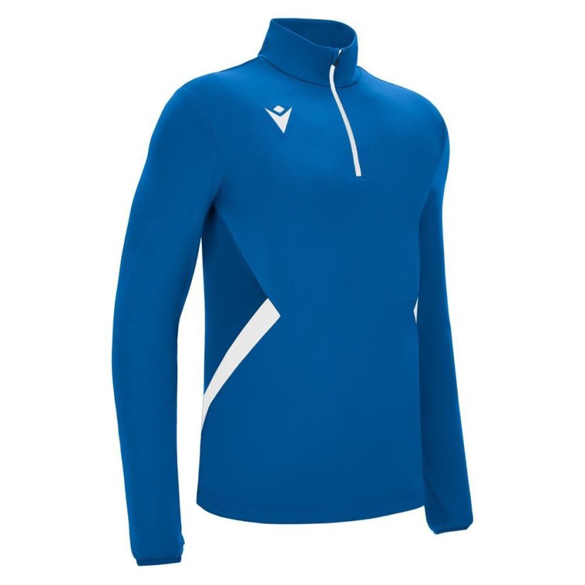 Mikina Macron Piave 1/4 ZIP - Barva: Světle modrá, Velikost: M