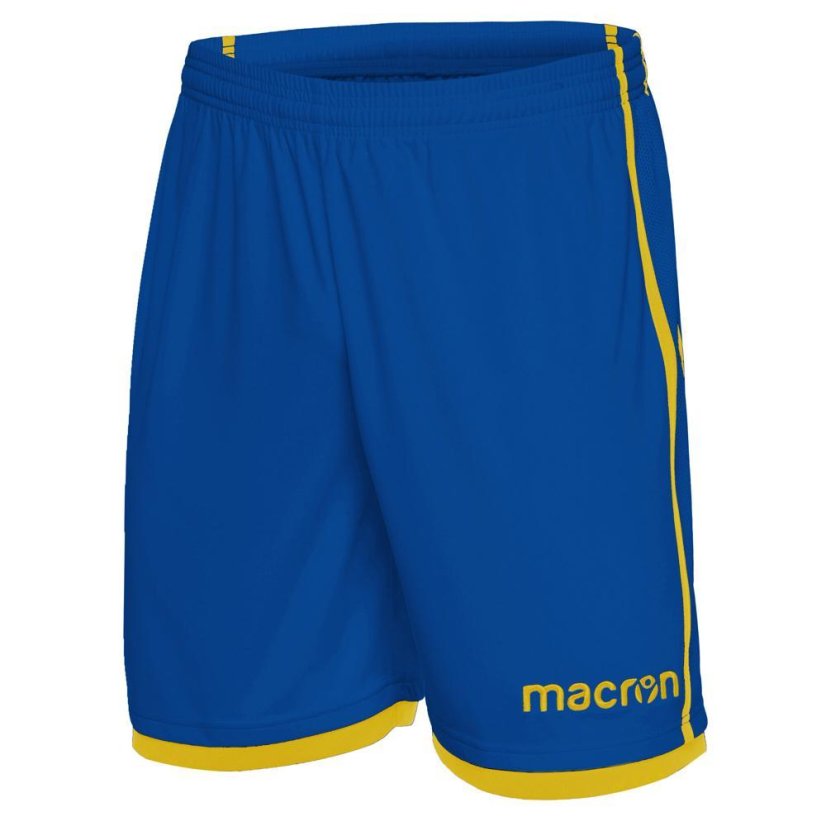 Fotbalové kraťasy Macron Algol - Barva: Černá/zelená, Velikost: 3XL