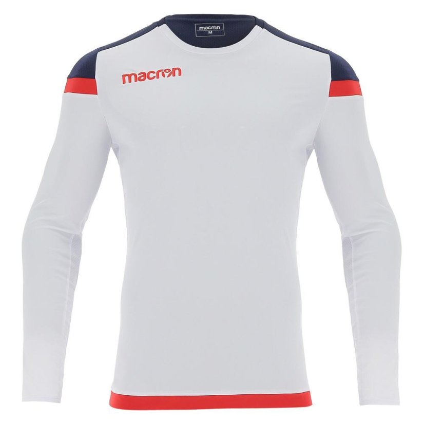 Dres Macron Titan LS - Farba: Biela/červená, Veľkosť: XS