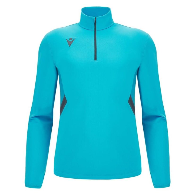 Mikina Macron Piave 1/4 ZIP - Barva: Světle modrá, Velikost: M