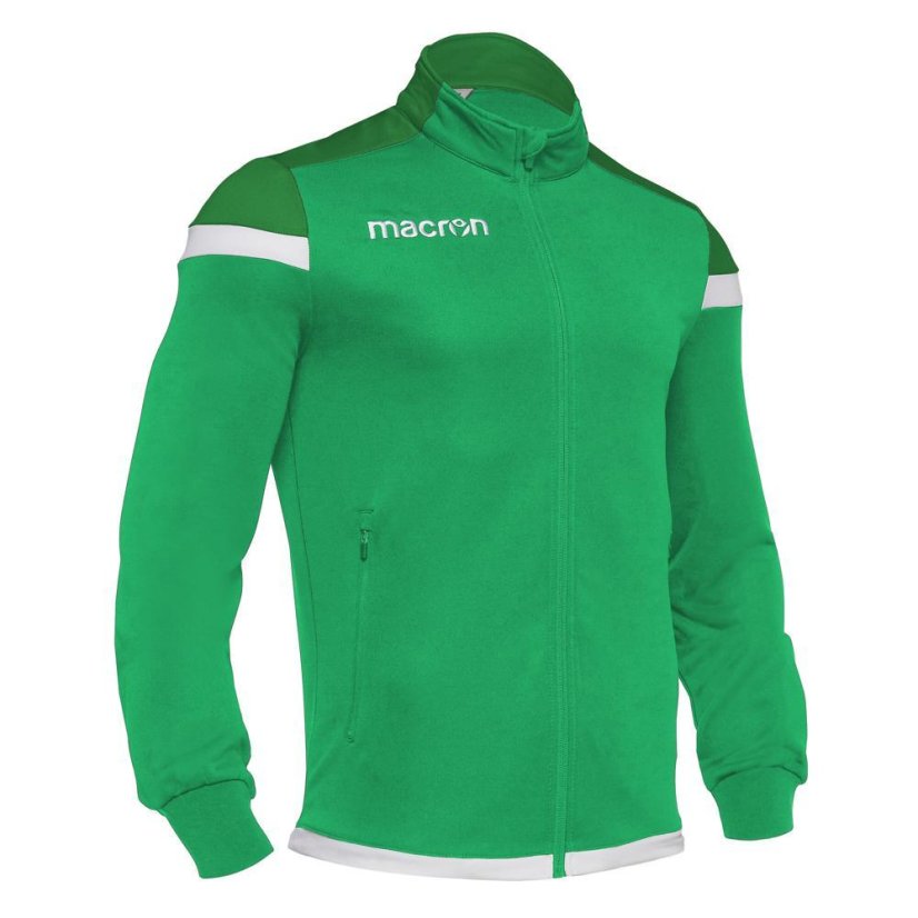 Sportovní mikina na zip Macron Sobek - Barva: Černá/červená, Velikost: 3XL