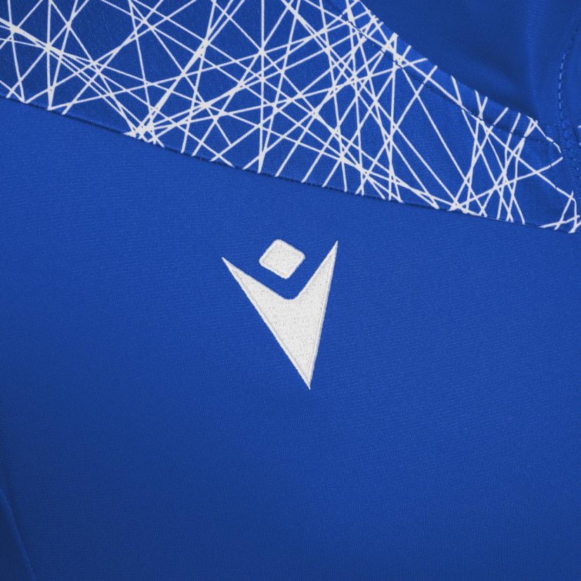 Sportovní mikina s kapucí Macron Ishtar 1/4 Zip - Barva: Černá/bílá, Velikost: 3XL