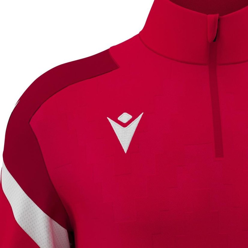 Sportovní top Macron Hollow 1/4 Zip - Barva: Černá/bílá, Velikost: L