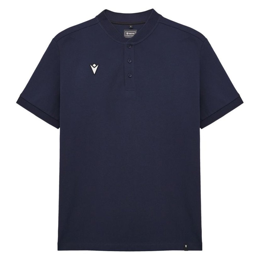 Triko Macron Ath Icon Nisiros Polo Korean Slim - Barva: Černá, Velikost: S