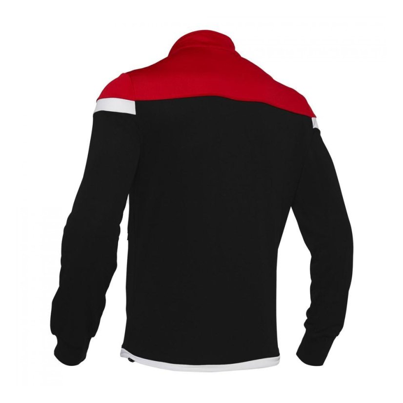 Sportovní mikina na zip Macron Sobek - Barva: Černá/červená, Velikost: 3XL