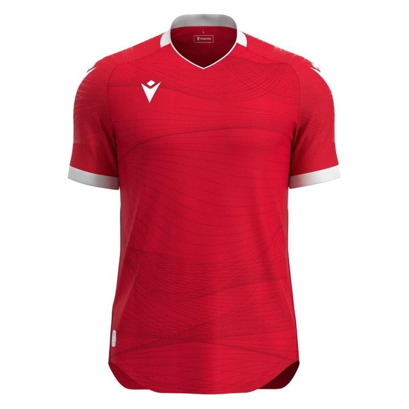 Dres Macron Wyvern Eco - Barva: Vínová/světle modrá, Velikost: M