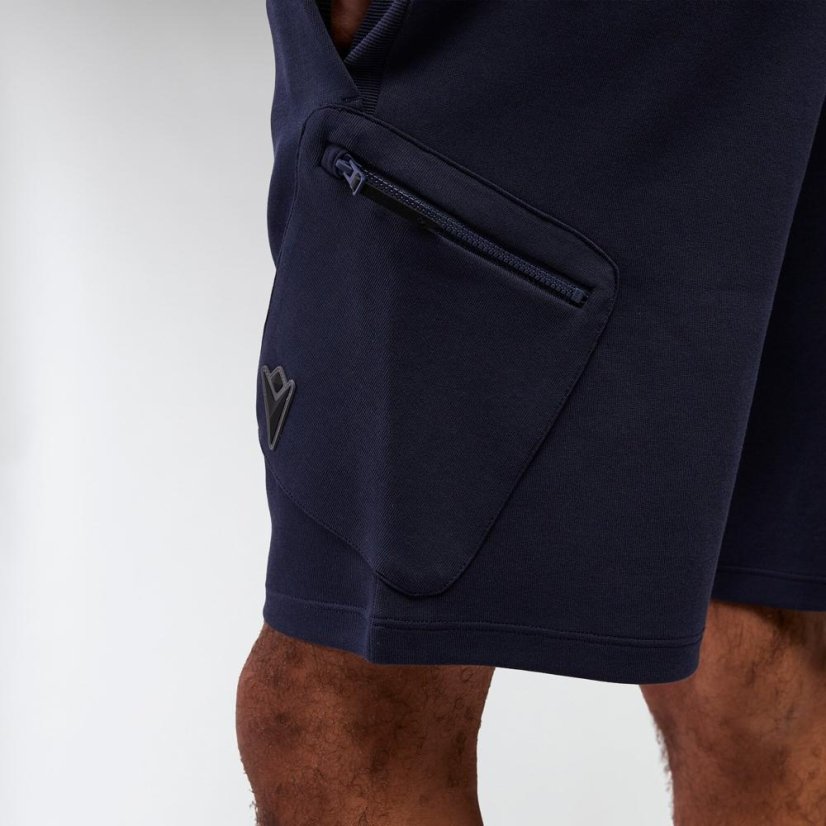 Sportovní kraťasy Macron Ath Icon Island - Barva: Černá, Velikost: 4XL