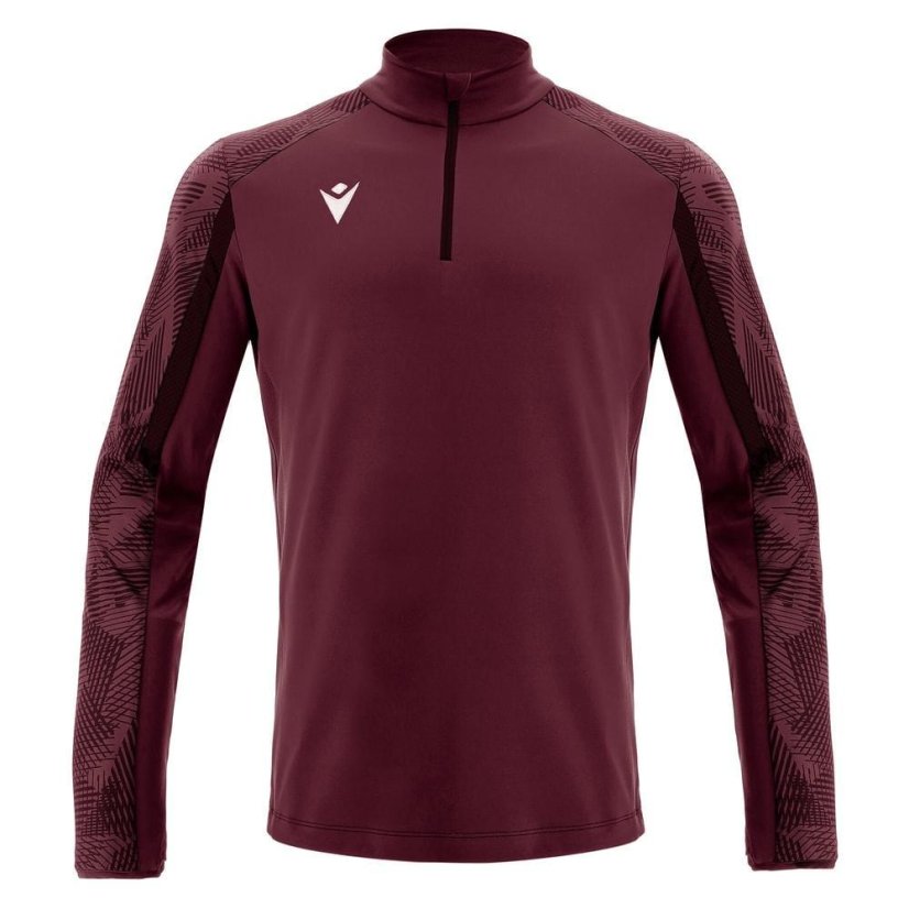 Triko Macron Naryn 1/4 ZIP - Barva: Lahvově zelená, Velikost: M